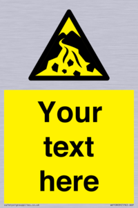 Custom Warning: Debris flow zone